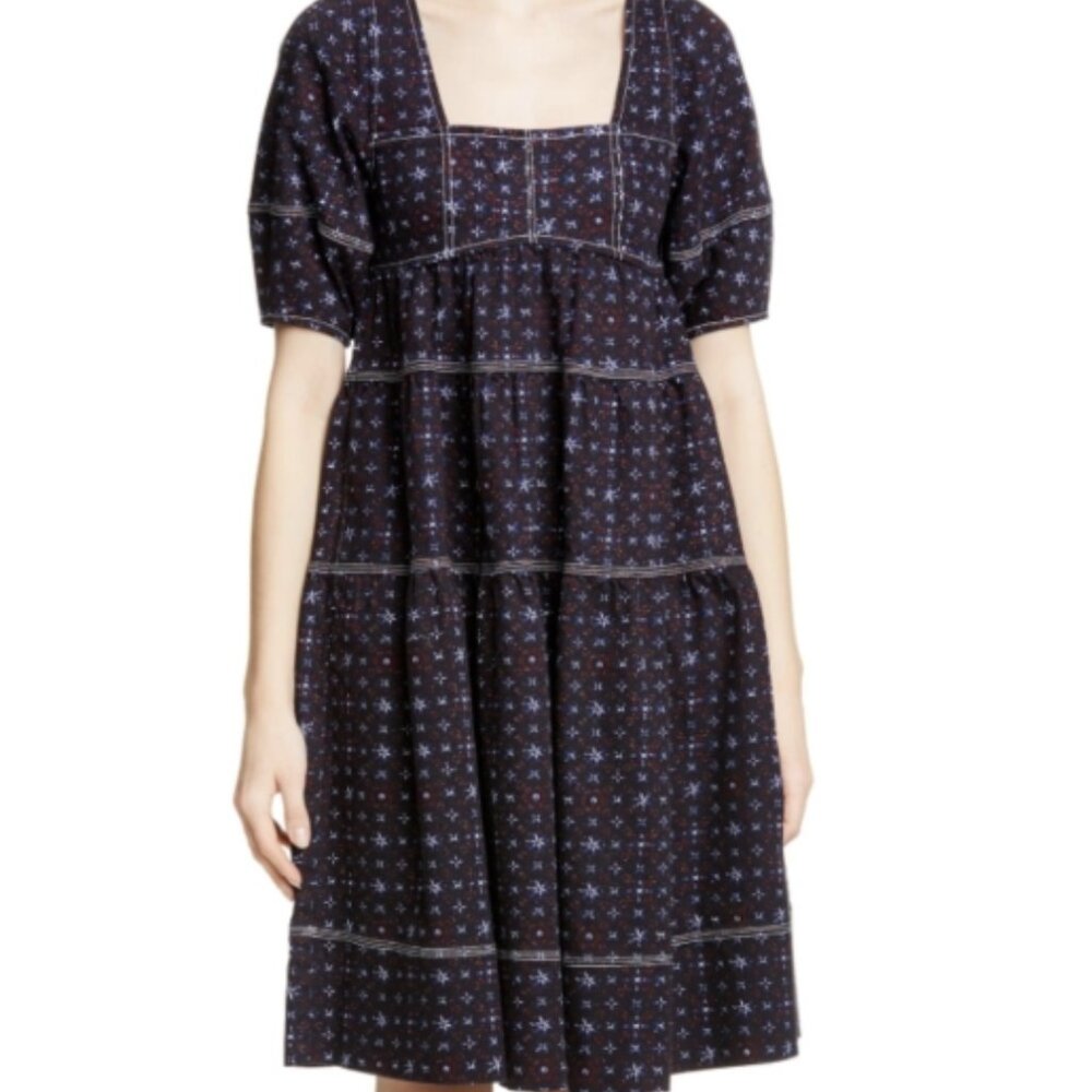 NWOT ULLA JOHNSON Devi Mini Dress in Jet L $475